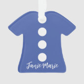 かわいい青いドレス オーナメント (正面)