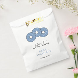 かわいい青いドーナツ男の子のための赤ちゃんシャワー フェイバーバッグ