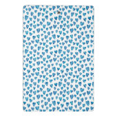 かわいい青いハートミニクリップボード ミニクリップボード (裏面)