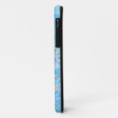 かわいい青いパステルフラワー Case-Mate iPhoneケース (裏面/左)