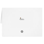 かわいい青いヒッポパーソナライズされたフォトカード (裏面横)