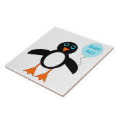 かわいい青いペンギンの赤ちゃんタイル タイル (側面)