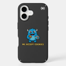 かわいい青いモンスターのスマホケース – Me Accept Cookies F