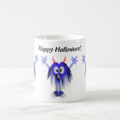 かわいい青いモンスターハロウィーン コーヒーマグカップ (中央)