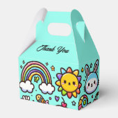 かわいい青い動物の鳩 フェイバーボックス (正面サイド)