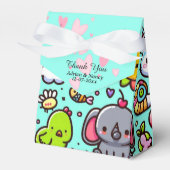 かわいい青い動物の鳩 フェイバーボックス (正面サイド)