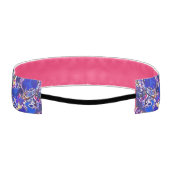 かわいい青い抽象芸術要素装飾用クッション アスレチックヘッドバンド (裏面)