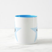 かわいい青い星のマグカップ マグカップ (中央)