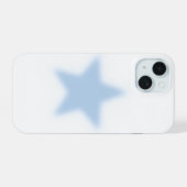 かわいい青い星のiPhoneケース iPhone 15ケース (裏面横)