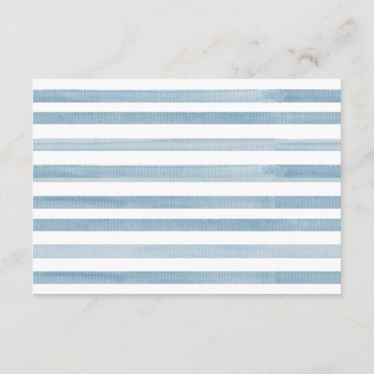 かわいい青い水彩の鯨本，ベビー依頼 エンクロージャーカード (裏面)