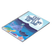 かわいい青い海の魚 うちの子が言ったこと オーダーメイド ノートブック (左側)