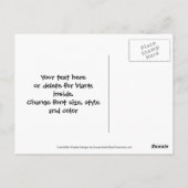 かわいい青い猫の写真ありがとうございます ポストカード (裏面)