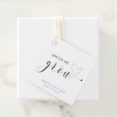 かわいい青い男の子の赤ちゃんシャワーを私が成長するのを見る フェイバータグ (インサイチュ)