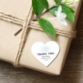 かわいい青い男の子の赤ちゃんシャワー ハートシール