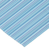 かわいい青い白いストライプ テーブルクロス (アングル)