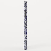 かわいい青い白いペイズリーパターンデザイン Case-Mate iPhoneケース (裏面/右)