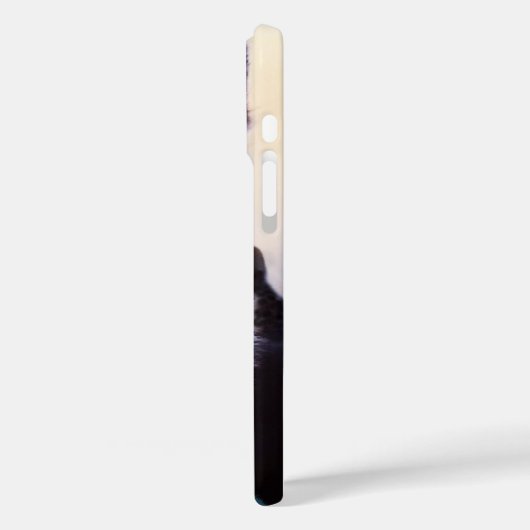 かわいい青い目のマスクをした子猫の写真 Case-Mate iPhoneケース (裏面 / 左)