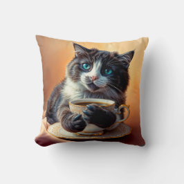 かわいい青い目の子猫 クッション