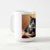 かわいい青い目の子猫 コーヒーマグカップ (正面左)