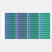 かわいい青い紫のグラデーションの色のコード名 ラベル (シート)