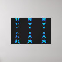 かわいい青い蝶々 ブラック ミッドナイト カラー