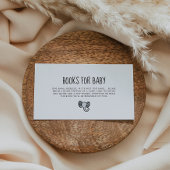 かわいい青い象の赤ちゃんシャワーブックリクエストカード エンクロージャーカード