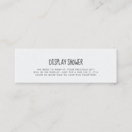 かわいい青い象ディスプレイシャワーカードの挿入 スキニー名刺