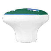 かわいい青い象 セラミックノブ (側面)