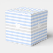 かわいい青い赤ちゃんシャワーお願いボックス フェイバーボックス (裏面サイド)