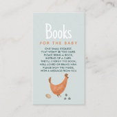 かわいい青い農場鶏の本ベビー エンクロージャーカード (正面)