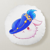 かわいい青い魔法使いウサギステッカー