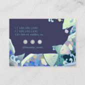 かわいい青い魚すし職人 名刺 (裏面)