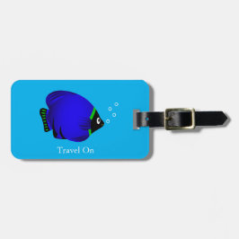 かわいい青い魚たち ラゲッジタグ