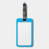 かわいい青い魚たち ラゲッジタグ (裏面縦)