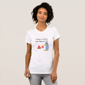 かわいい青い鳥とスイカ Tシャツ (正面フル)