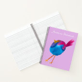 かわいい青い鳥の水色 ノートブック (内部)