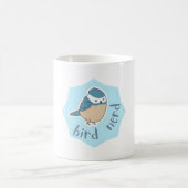 かわいい青い鳥の鳥好き コーヒーマグカップ (中央)