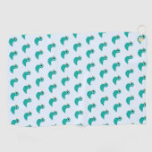 かわいい青い鳥 ゴルフタオル (横)