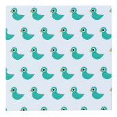 かわいい青い鳥 フォトキューブ (正面)