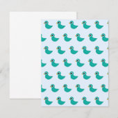 かわいい青い鳥 案内状 (正面/裏面)