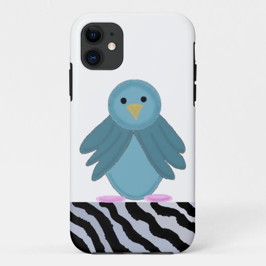 かわいい青い鳥 Case-Mate iPhoneケース (裏面)