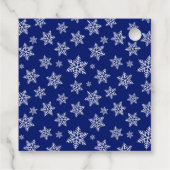 かわいい青とグレーのクリスマスジャンパー フェイバータグ (裏面)