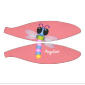 かわいい青とピンクのトンボ漫画イラストレーション ミニバスケットボール (パネル)