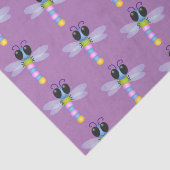 かわいい青とピンクのトンボ漫画イラストレーション 薄葉紙 (詳細)