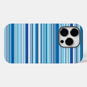 かわいい青と白のストライプ Case-Mate iPhoneケース (裏面 (横))