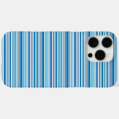 かわいい青と白のストライプ Case-Mate iPhoneケース (裏面 (横))