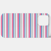 かわいい青と白のストライプ Case-Mate iPhoneケース (裏面 (横))