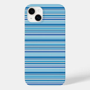 かわいい青と白のストライプ Case-Mate iPhone 14 PLUSケース
