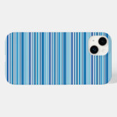 かわいい青と白のストライプ Case-Mate iPhoneケース (裏面 (横))