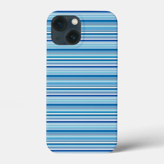 かわいい青と白のストライプ Case-Mate iPhoneケース (裏面)